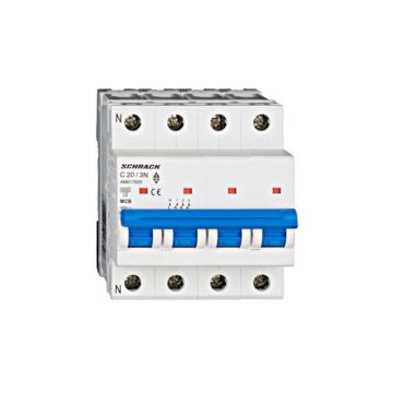 Siguranta automata 3P+N C20A 6kA SCHRACK AM617820