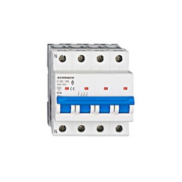Siguranta automata 3P+N C50A 6kA SCHRACK AM617850