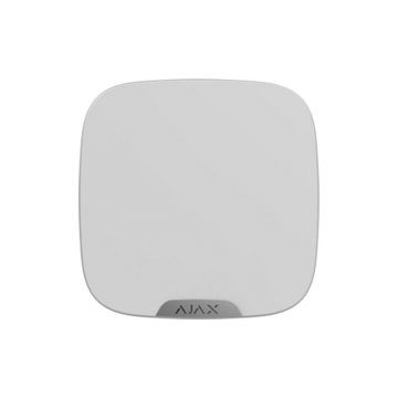 Sirena wireless de exterior cu capac, 868 MHz, LED cu lumina rosie, 113 dB, alba, AJAX, StreetSiren DoubleDeck WH