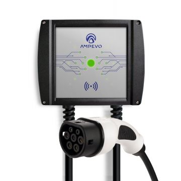 Statie de incarcare masini electrice, Type 2, trifazata, 22kW, 32A, control prin aplicatie, AMP322T2GC-CP Ampevo