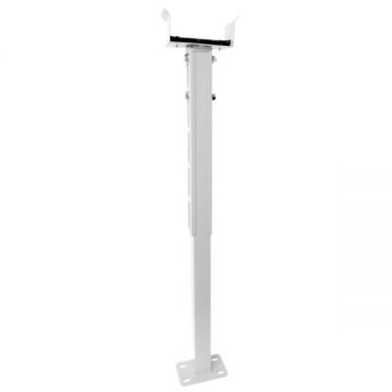 Suport pentru brat bariera cu inaltime variabila 78-103cm, din metal, alb, YK-BAR-SB-wh