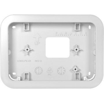 Suport pentru tastatura cu touch screen Paradox TM50, Pentru montaj ingropat, rama alba, TM50WB