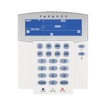 Tastatura wireless cu ecran LCD pentru sistem de alarma, 32 de zone,  Paradox, K38
