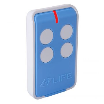 Telecomanda pentru automatizari de poarta Life cu 4 taste, MAXI04-BLUE Telecomanda pentru automatizari de poarta Life cu 4 taste, MAXI04-BLUE