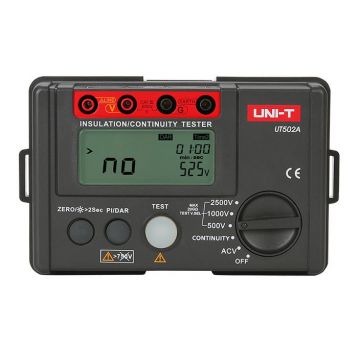 Tester pentru rezistenta de izolatie UNI-T UT502A, 30-6000VAC, accesorii incluse. Tester pentru rezistenta de izolatie UNI-T UT502A, 30-6000VAC, accesorii incluse.
