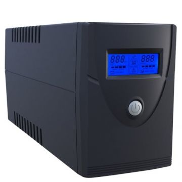 UPS, 600VA - 360W, functie Auto start, 2 prize Shuko, baterie inclusa, Safer UPS600VA UPS, 600VA - 360W, functie Auto start, 2 prize Shuko, baterie inclusa, Safer UPS600VA