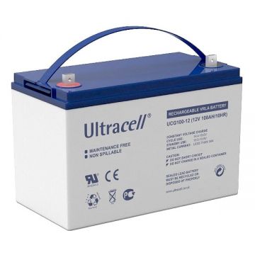 Acumulator 12V, 100Ah, VRLA, Ultracell UCG100-12 F10, Deep Cycle GEL Acumulator 12V, 100Ah, VRLA, Ultracell UCG100-12 F10, Deep Cycle GEL