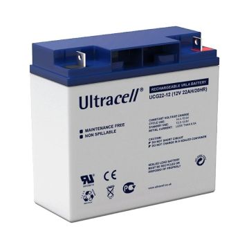 Acumulator 12V, 22Ah, VRLA, Ultracell UCG22-12, terminal F3 Acumulator 12V, 22Ah, VRLA, Ultracell UCG22-12, terminal F3