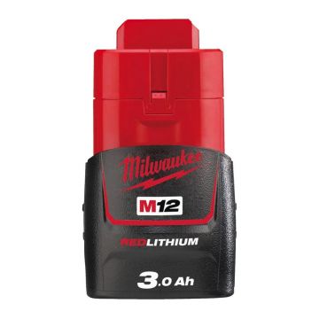 Acumulator M12 B3 Milwaukee 4932451388, 3A, 12V, protectie REDLITHIUM, carcasa sudata