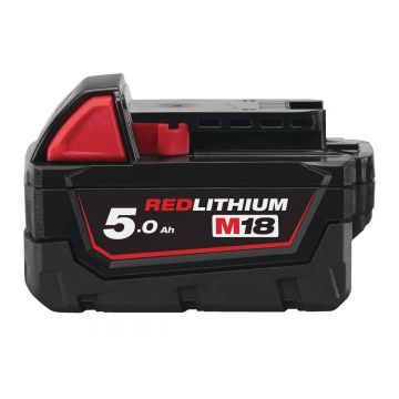 Acumulator M18 B5 Milwaukee 4932430483, 5A, 18V, protectie REDLITHIUM, constructie metalica Acumulator M18 B5 Milwaukee 4932430483, 5A, 18V, protectie REDLITHIUM, constructie metalica