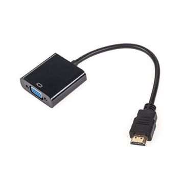 Adaptor HDMI tata la VGA mama, Safer KOM0842