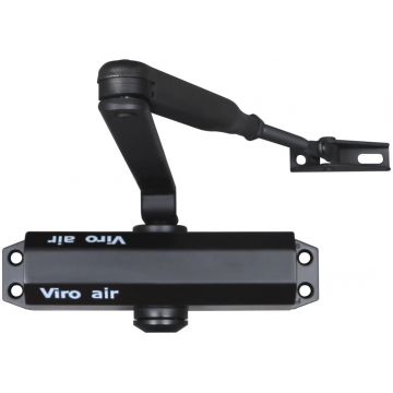 Amortizor VIRO AIR cu pinion si cremaliera, pentru usi de max. 95cm si 60kg, negru, 118.03.1.211.CE