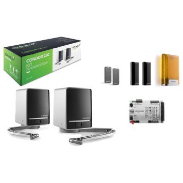 Automatizare porti batante Comunello CONDOR 220 24V, 2x2.2m, 2x150kg, placa HP, GKCR220ML0900A