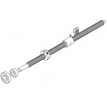 Ax melcat cu angrenaj inclus, compatibil cu automatizarea de poarta batanta Life OPTIMO5, 5RI09100000