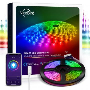 Banda led wifi RGB 10 metri (2x5) control vocal compatibil Tuya Gosund SL3 Banda led wifi RGB 10 metri (2x5) control vocal compatibil Tuya Gosund SL3