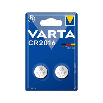 Baterie CR2016, blister 2 buc, pentru telecomenzi, Varta, BAT0240 Baterie CR2016, blister 2 buc, pentru telecomenzi, Varta, BAT0240