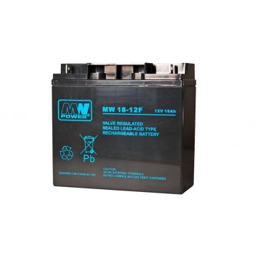 Baterie MW Power MW 18-12F, 12V, 18Ah, 181x 77x 167 (T3) Baterie MW Power MW 18-12F, 12V, 18Ah, 181x 77x 167 (T3)