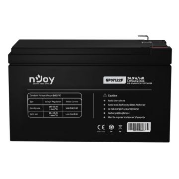 Baterie VRLA AGM, 12V,  pentru UPS-uri, Njoy GP07122F
