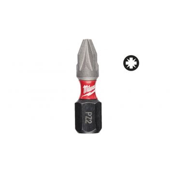 Biti PZ 2 Milwaukee, pentru surubelnite Shockwave Impact Duty, 25mm, 2 piese, 4932430863 Biti PZ 2 Milwaukee, pentru surubelnite Shockwave Impact Duty, 25mm, 2 piese, 4932430863