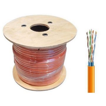 Cablu FTP CAT5e, din cupru, 4x2x24 AWG, LSZH, rola 100m, Safer ADM-FTP5E-LSZH-AWG24-100M