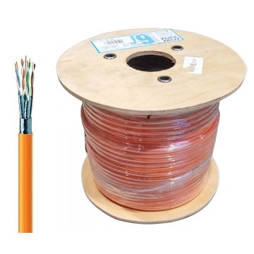 Cablu FTP CAT6A din cupru, 23AWG, LSZH, rola 305m, Safer ADM-FTP6A-LSZH-305M