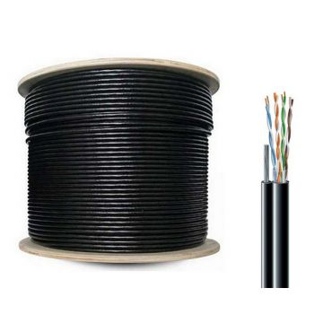 Cablu UTP CAT5E, din cupru, 4x2x24 AWG, cu sufa metalica, rola 305 metri, Safer ADM-UTP5EPE-SUFA-305M