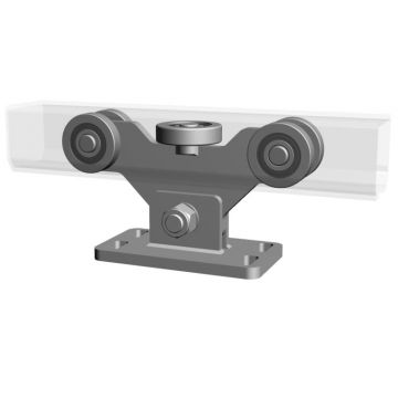 Carucior in 5 role pentru feronerie, poarta autoportanta in consola, 600kg, G75-5 Carucior in 5 role pentru feronerie, poarta autoportanta in consola, 600kg, G75-5