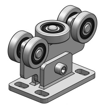 Carucior in 5 role, pentru feronerie, poarta autoportanta in consola, G65-5 Carucior in 5 role, pentru feronerie, poarta autoportanta in consola, G65-5