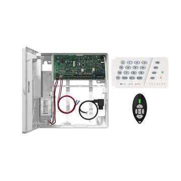 Centrala alarma Pradox Magellan MG5075 cu telecomanda REM2 si tastatura K636, MG5075+REM2+K636