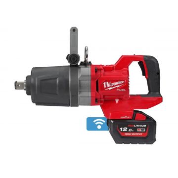 Cheie de impact M18 FUEL Milwaukee, cu acumulator si incarcator, maner-D, cuplu 2711Nm, inel de fixare, 4933472072