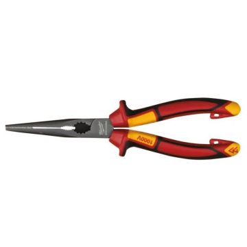 Cleste Milwaukee VDE cu nas rotund, 205 mm, rezistent la coroziune, certificat EN/IEC 60900, manere ergonomice, 4932464564