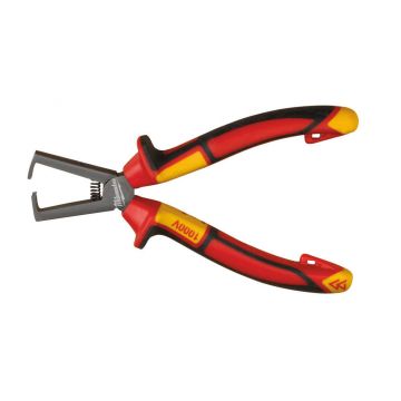 Cleste Milwaukee VDE pentru dezizolat cabluri, 160 mm, rezistent la coroziune, certificat EN/IEC 60900, manere ergonomice, 4932464573