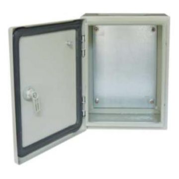 Cutie metalica, IP65, gri, cu contrapanou, montaj aparent sau pe soclu, CAS-600x400x250mm