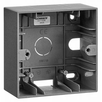 Cutie montaj aplicat 1 aparat, antracit, ABS, IP20, Schrack VISIO S 55 EV115306