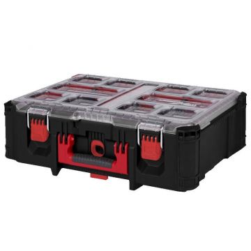 Cutie organizare Packout Milwaukee, modulara, 10 compartimente detasabile, IP65, 4932478625