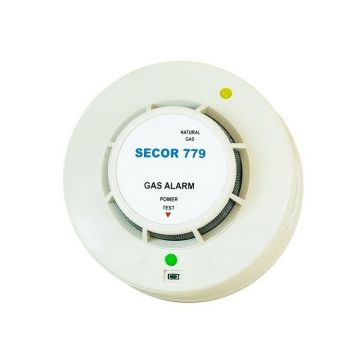 Detector de gaz metan, pentru tavan, LED de stare, alarma sonora 85dB, Primatech, SECOR779/24V Detector de gaz metan, pentru tavan, LED de stare, alarma sonora 85dB, Primatech, SECOR779/24V