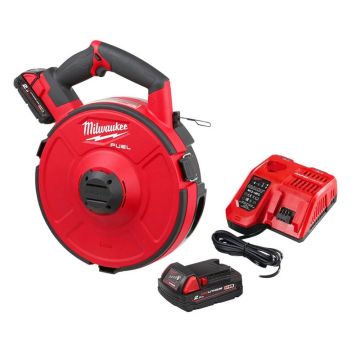 Dispozitiv electric tragator cabluri cu tambur interschimbabil Milwaukee, model M18 FPFT-202, tambur 30m, 18V, 4933471954 Dispozitiv electric tragator cabluri cu tambur interschimbabil Milwaukee, model M18 FPFT-202, tambur 30m, 18V, 4933471954