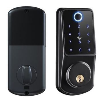 Incuietoare smart, cu card Mifare, amprenta, PIN, cheie de urgenta, Bluetooth, Wi-Fi, compatibila cu aplicatia Tuya, SECUKEY D2-F Incuietoare smart, cu card Mifare, amprenta, PIN, cheie de urgenta, Bluetooth, Wi-Fi, compatibila cu aplicatia Tuya, SECUKEY D2-F