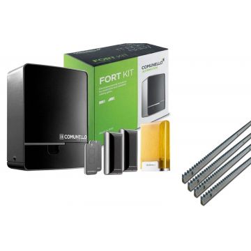 Kit de automatizare pentru poarta culisanta Comunello Fort 600, Motor 24V, cu 4 cremaliere, GKFT060ELB000A+4CM