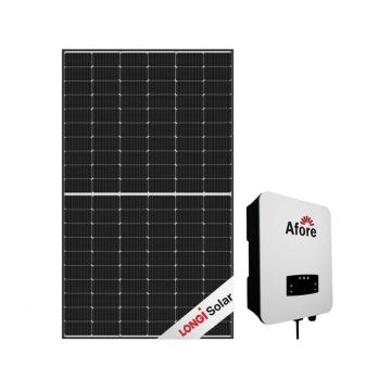 Kit energie verde fotovoltaica, cu panouri Longi si invertor solar Afore, 5.3 KW, BNT005KTL+LR4