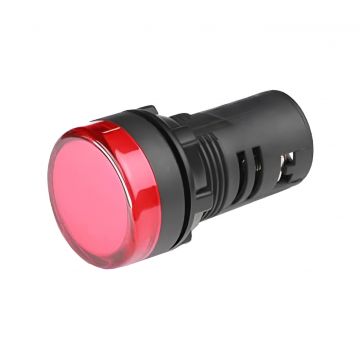 Lampa de semnalizare, LED, rosu, diametru 22mm, 48V, AC sau DC, Freder LS-R-D22/48V