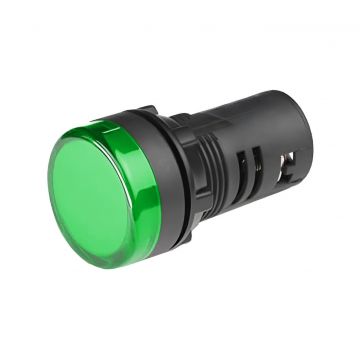 Lampa de semnalizare LED verde, 230VAC, D22, Freder LS-GR-D22/230V