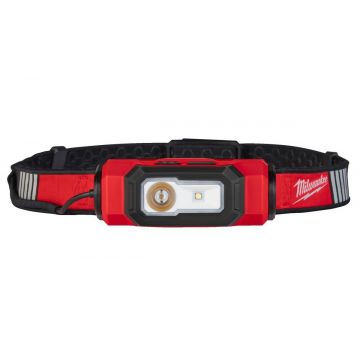 Lanterna pentru cap Milwaukee, model HI-VIS, 600 lumeni, IP53, luminozitate reglabila, 4933479768