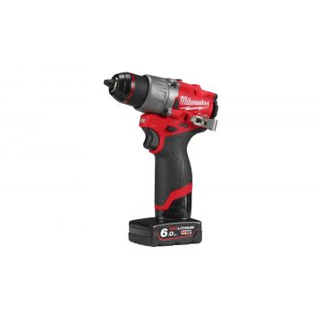 Masina de gaurit cu percutie Milwaukee M12 B6 FUEL, 12V, 45 Nm, cu 2 acumulatori si incarcator C12C, 4933479870