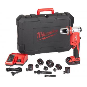 Masina de stantat hidraulica M18 FORCE LOGIC Milwaukee, cu acumulator si incarcator, 60kN, 4933451204