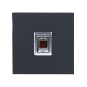 Modul acces cu amprenta, pentru videointerfon, Dahua VTO4202FB-MF, 5VDC, IK07, IP65, aluminium negru