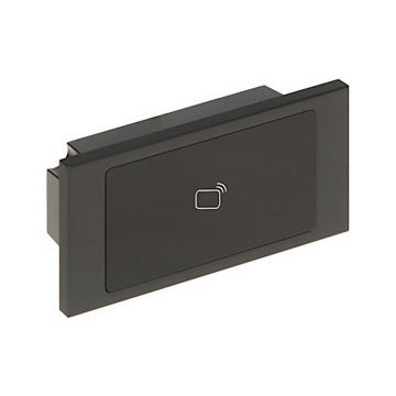 Modul videointerfon Dahua VTO4202FB-MR1, cititor de carduri, 125kHz, aluminiu, negru