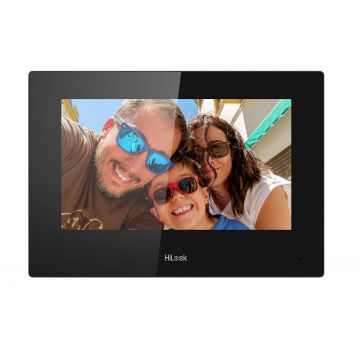 Monitor videointerfon TCP/IP Hikvision HiLook VI-H460WD, ecran tactil 7 inch, Wi-Fi 2.4GHz, PoE, audio bidirectional