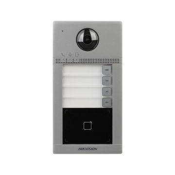 Post de exterior Wi-Fi pentru videointerfon, 2 MP, 4 familii, TCP/IP, mifare 13.56 Khz, PoE, Hikvision, DS-KV8413-WME1(C)/Surface Post de exterior Wi-Fi pentru videointerfon, 2 MP, 4 familii, TCP/IP, mifare 13.56 Khz, PoE, Hikvision, DS-KV8413-WME1(C)/Surface