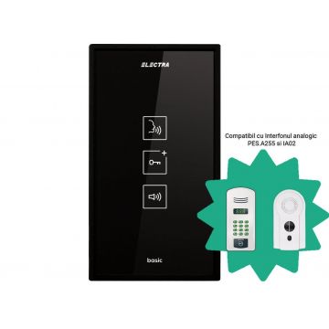 Post de interior audio Electra IA.03N, tastatura touch, montaj aparent, carcasa ABS, IP31